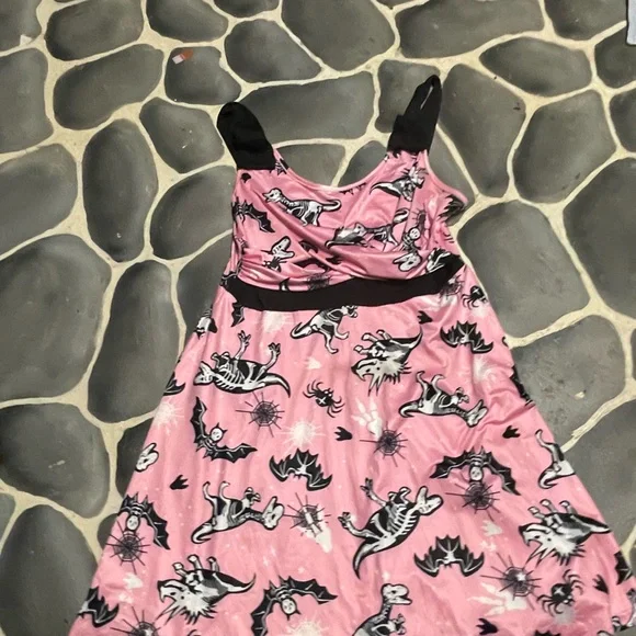 Dinosaur skeletons Halloween dress xl - Picture 6 of 10